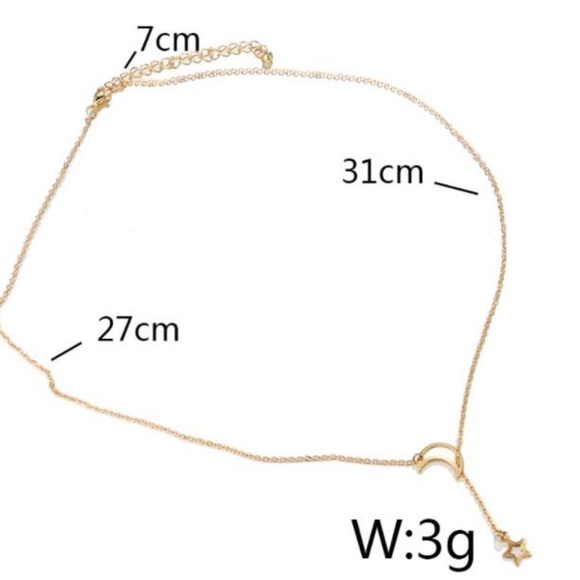 NEW moon star lariat necklace - Picture 8 of 8